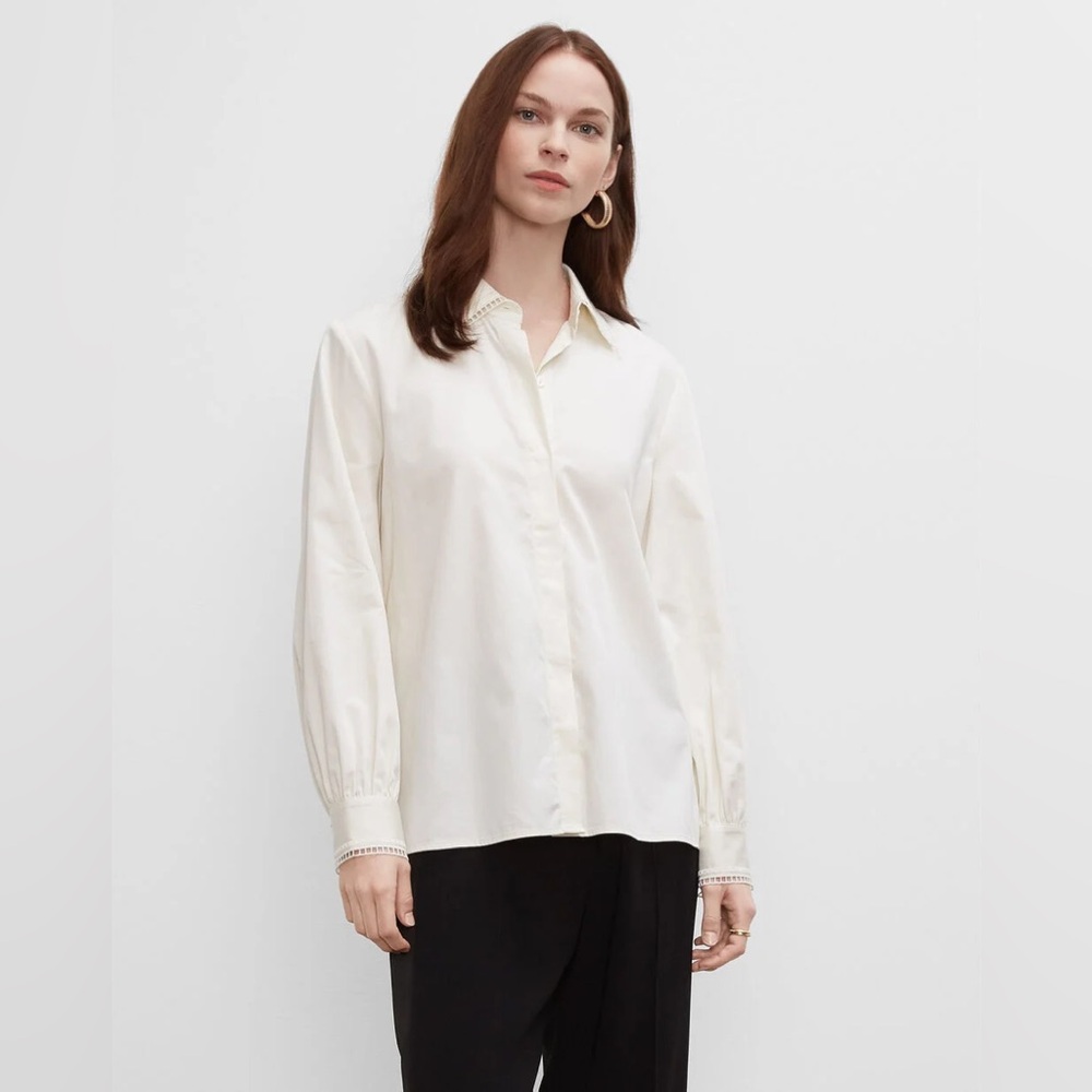 Club Monaco Embroidered Collar Button-Down Shirt